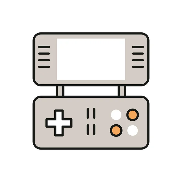 Video game portable device icon — Stock Vector