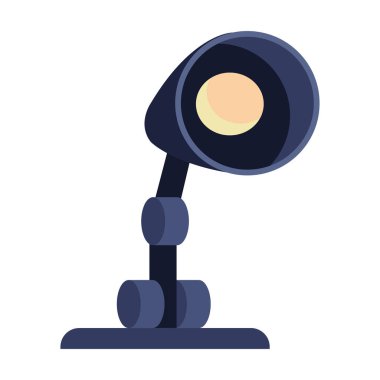 Masa lambası çizgi filmi izole edildi