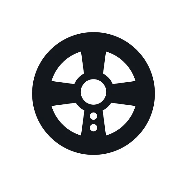 Control de rueda de coche de videojuego — Vector de stock