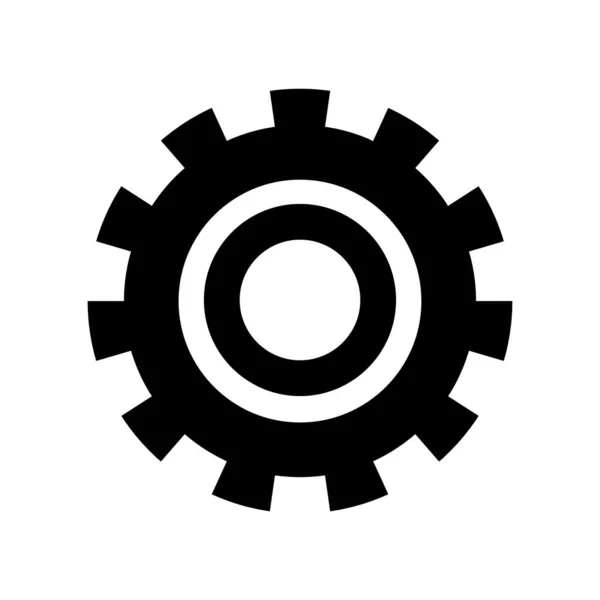 Gear wheel icon, isolated design — Stock Vector