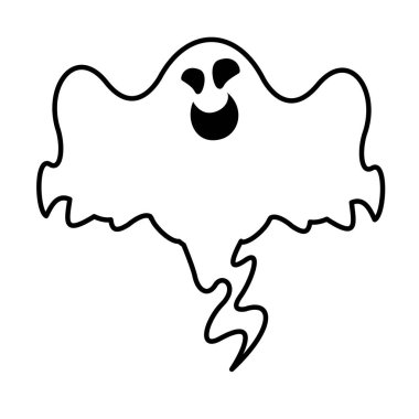 Cadılar bayramı hayalet karakter simgesi