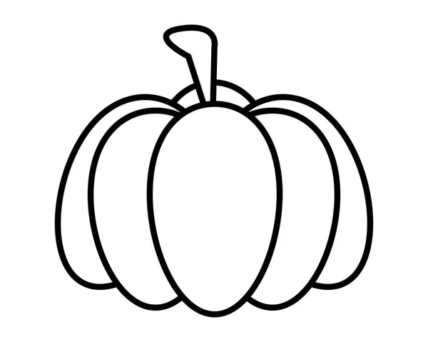 Thanksgiving pumpkin vegetable isolated icon — 스톡 벡터