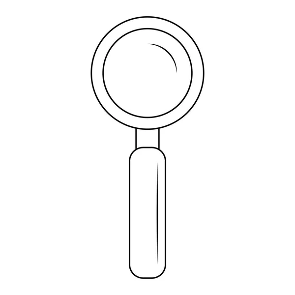 Förstoringsglas ikon — Stock vektor