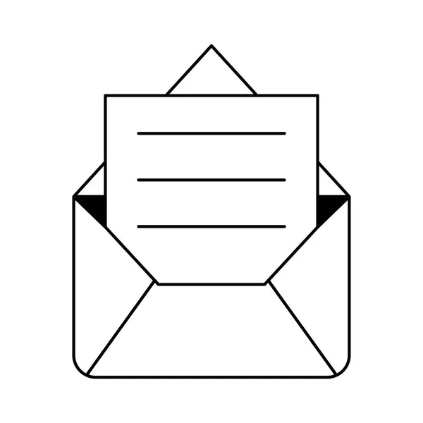 Envelope e-mail desenhos animados — Vetor de Stock