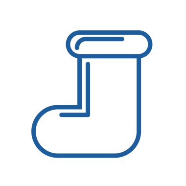 Mutlu noeller çorap dekoratif ikonu