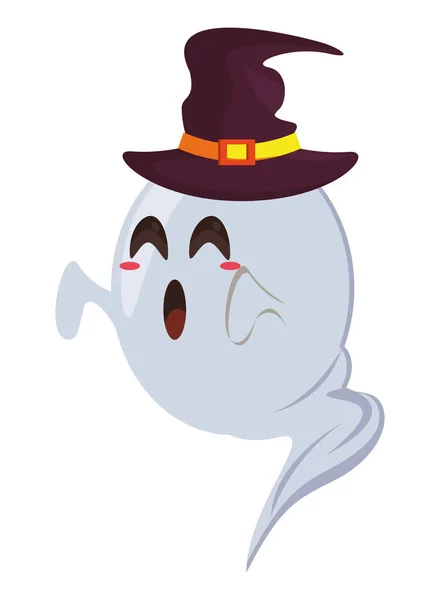 Halloween ghost witch hat accessory — 스톡 벡터