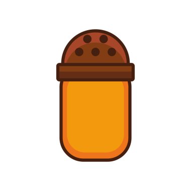 tuz karıştırıcı kap ikonu izole edilmiş