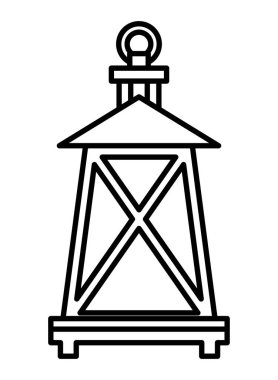 Gazyağı feneri antika izole simgesi