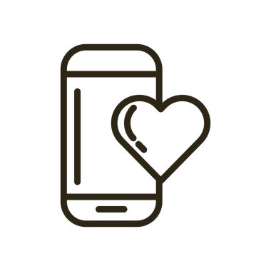 Sevgililer günün kutlu olsun. Kalpli akıllı telefon sohbeti.