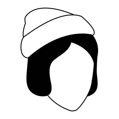 Sonbahar şapkalı mutlu genç kız.