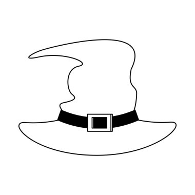 siyah beyaz cadılar bayramı ekim korkutucu kutlama karikatür