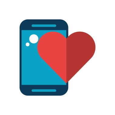 Sevgililer günün kutlu olsun. Kalpli akıllı telefon sohbeti.