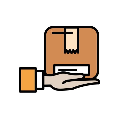 El kaldırma kutusu paketleme posta servisi