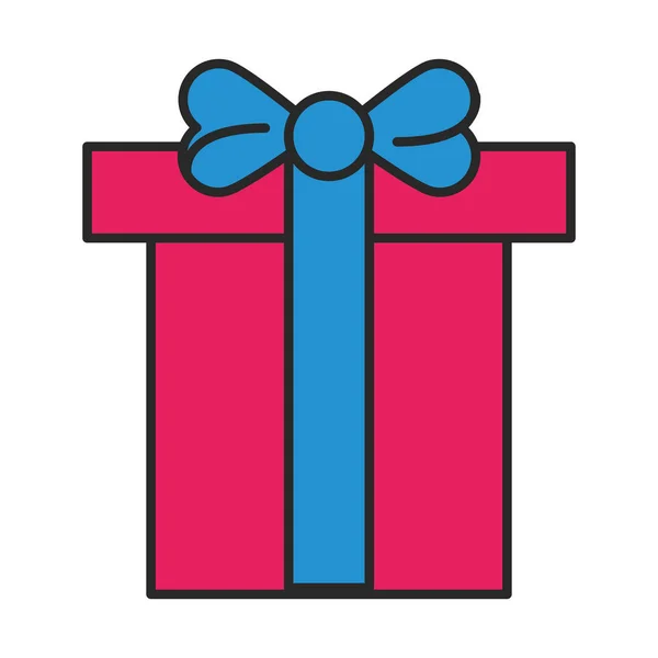 God jul gåva gåva ikon — Stock vektor