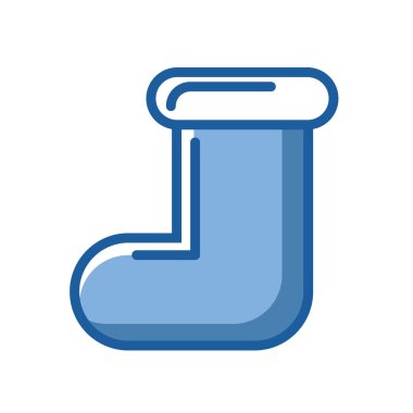 Mutlu noeller çorap dekoratif ikonu