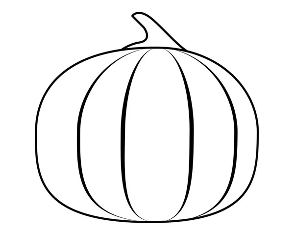 Halloween dynia owoce izolowane ikona — Wektor stockowy