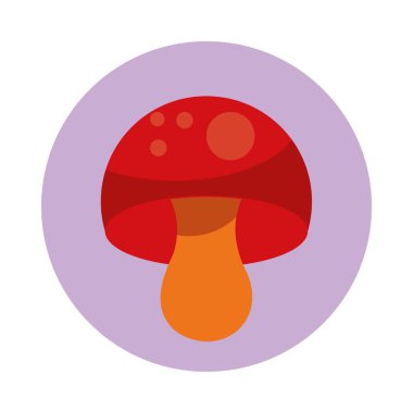 Mantar sonbahar doğası izole edilmiş ikon