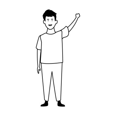 Mutlu çocuk simgesi, düz tasarım