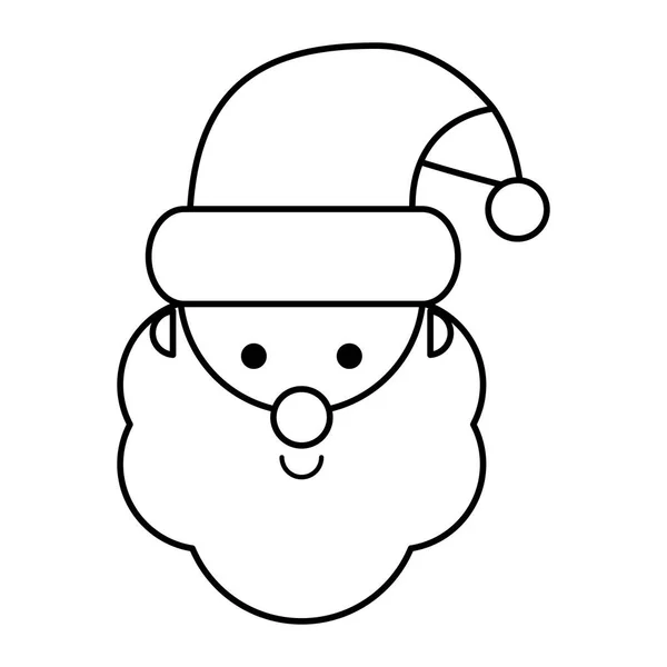 Веселий різдвяний персонаж Санти Клауса — стоковий вектор