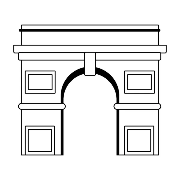 Arc de triomphe icône design — Image vectorielle