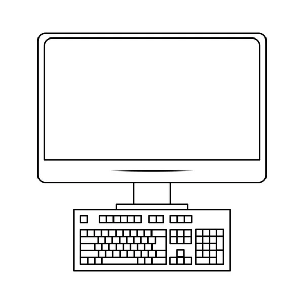 Diseño del dispositivo informático — Vector de stock