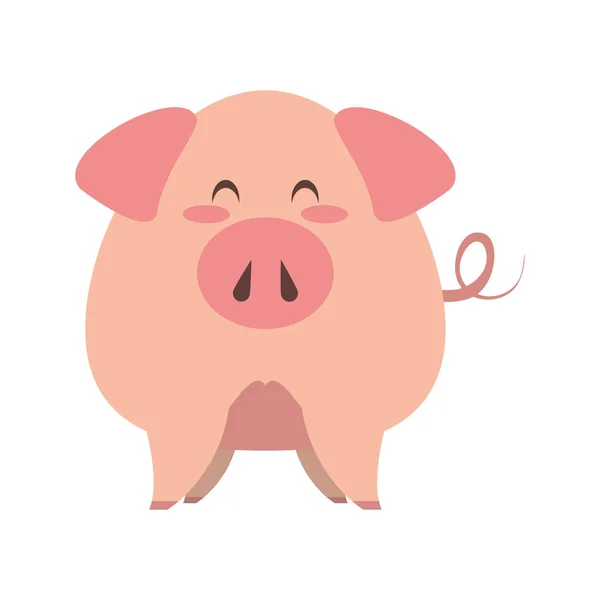 Мила тваринна свиноферма мультфільм — стоковий вектор
