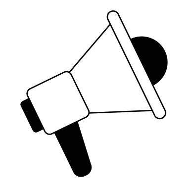 megafon hoparlör çizgi film