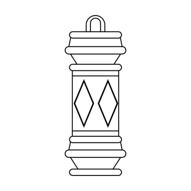 siyah beyaz fener dekorasyon festivali lamba karikatür