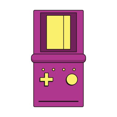 retro vintage oyun tetris karikatür