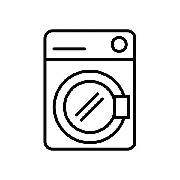 Machine à laver appareil icône isolée — Image vectorielle