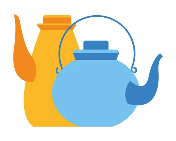 Teekanne und Wasserkocher — Stockvektor