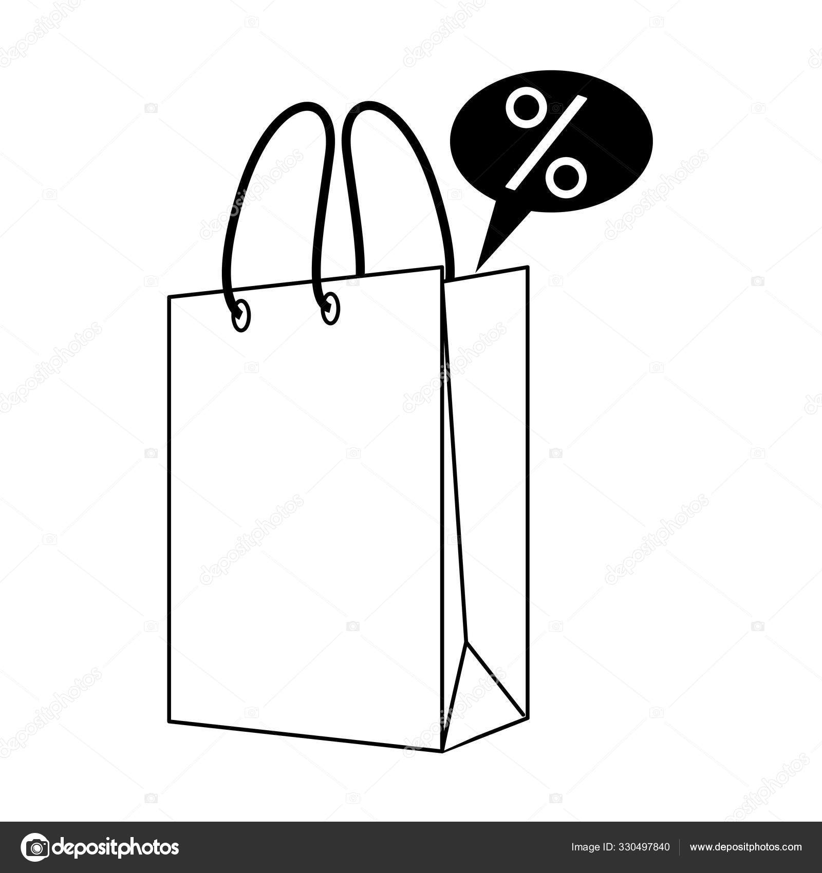 Shopping retail sale store cartoon in black and white Stock Vector Image by  ©jemastock #330497840