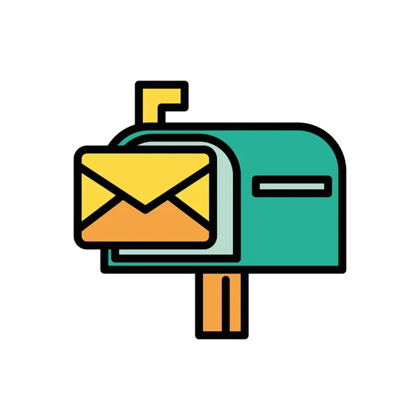 Briefumschläge im Postfach — Stockvektor