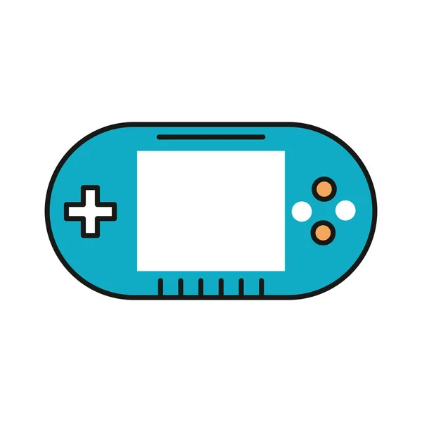 Icône de dispositif portable de jeu vidéo — Image vectorielle