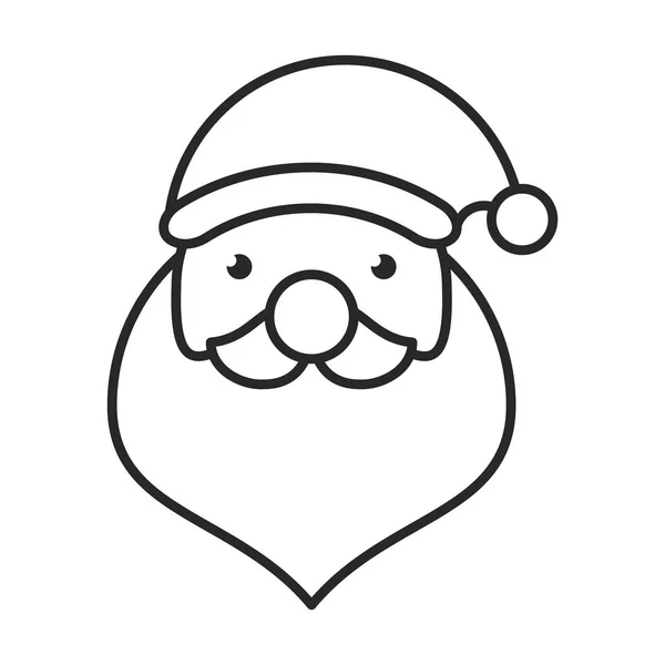 Merry christmas santa claus karakter — Stockvector