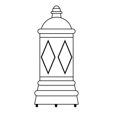 siyah beyaz fener dekorasyon festivali lamba karikatür