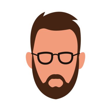 Sakallı ve gözlüklü Avatar Adam