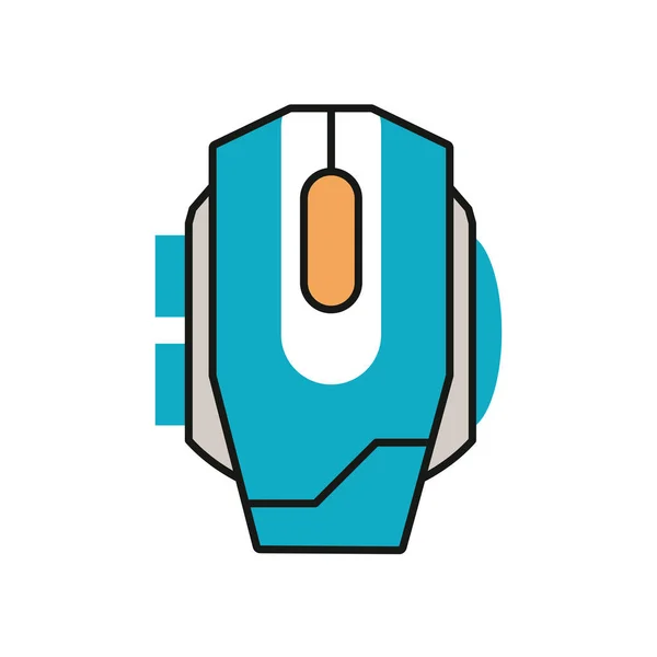 Video game gamer mouse icon — 스톡 벡터