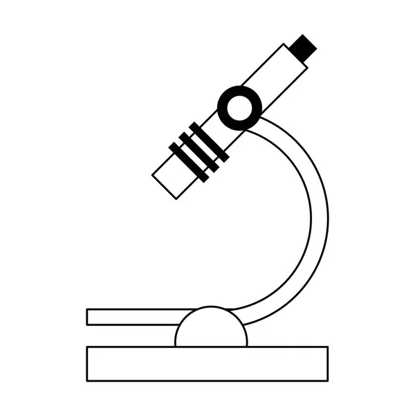 Microscoop pictogramafbeelding — Stockvector