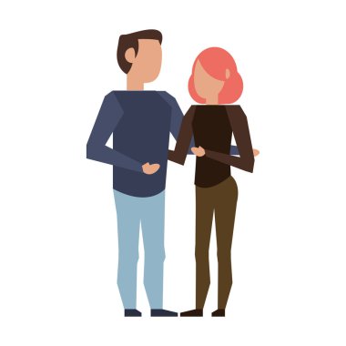 çift aşk genç ilişki karikatür