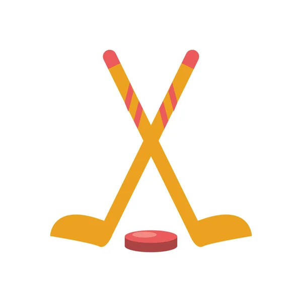 Wintersport hockey uitrusting icoon — Stockvector