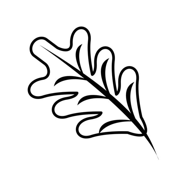 Thanksgiving feuille plante automne icône — Image vectorielle