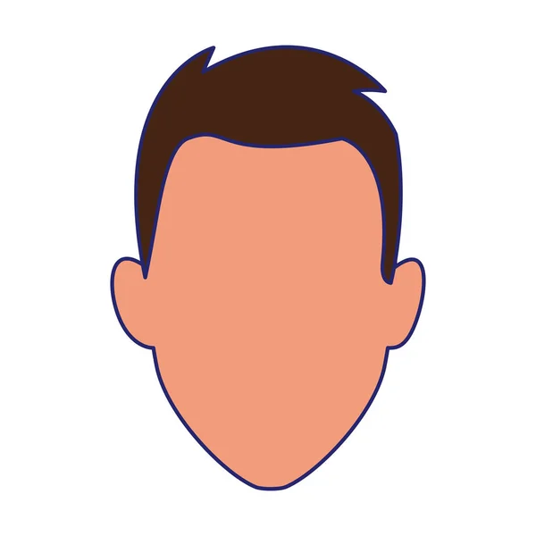 Avatar homme icône, design coloré — Image vectorielle