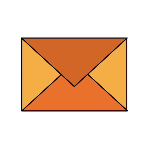 Електронна пошта конверт картка знак мультфільм — стоковий вектор