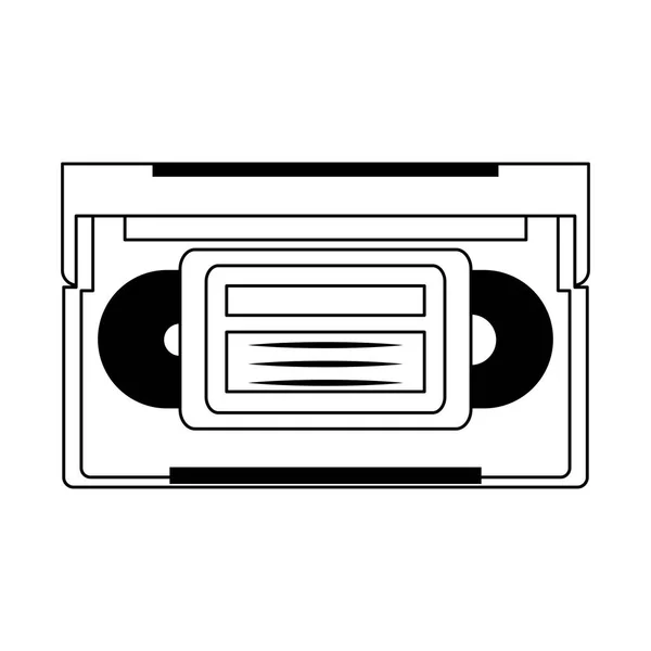 Icône de cassette rétro — Image vectorielle