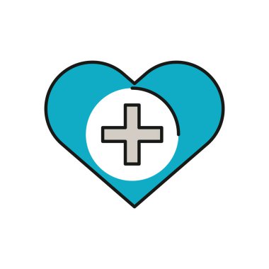 artı sembollü kalp aşkı