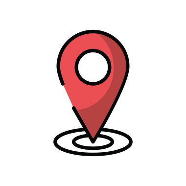 pin işaretleyici konum rehberi simgesi