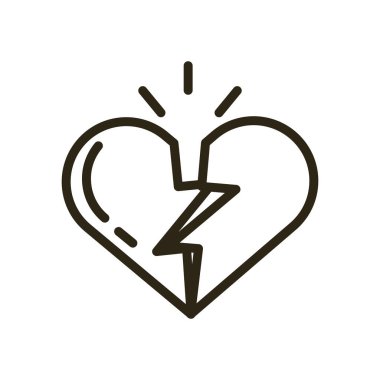 Sevgililer Günü 'n kutlu olsun. Kırık kalp.