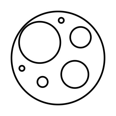 ay gecesi cadılar bayramı izole simgesi