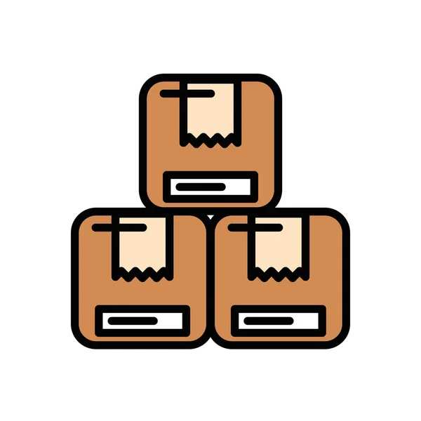 Postai szolgáltatást csomagoló dobozok — Stock Vector